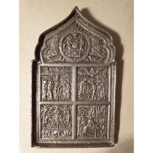 Bas Relief Plaque Including Episodes From The Life Of Christ