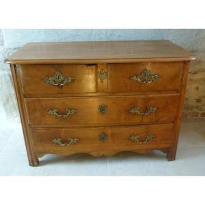 Commode Of The XVIII Eme Century In Solid Walnut
