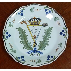 Earthenware Plate From The Revolutionary Period 