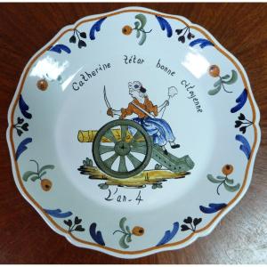Earthenware Plate From The Revolutionary Period 