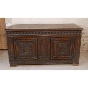 Renaissance Walnut Chest, 17th Century
