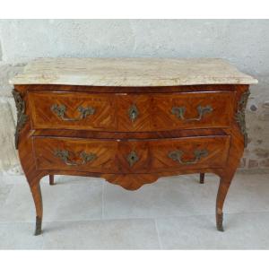 Louis XV Style Marquetry Commode