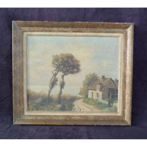Impressionist Painting Signed Jean Charles Millet 