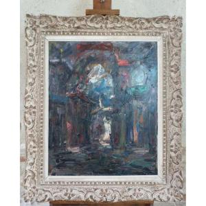 Oil Painting On Canvas Signed Elemer Vagh Weinmann