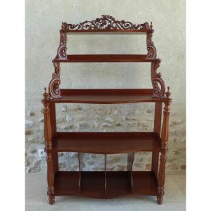 Napoleon III Period Mahogany Shelf