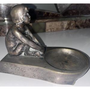 Silvestre Paul (1884-1976) & Susse Frères Empty Pockets “wildlife” In Bronze Signed