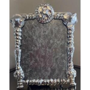 Fondica/ Mathias: Large Silver-plated Bronze Photo Holder Signed And Numbered