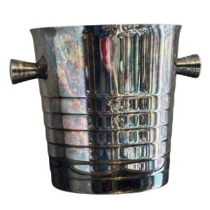 Christofle Paris: Art Deco Silver-plated Champagne Bucket, Hallmarked