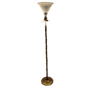 Bagues House Or Charles House  Solid Gilt Bronze Floor Lamp  