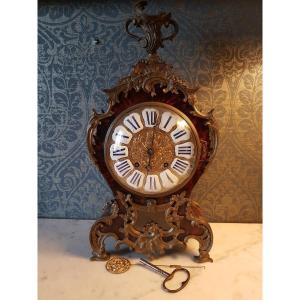 Pendule Chemine' én  Bronze  Et Tortue.  18eme. 