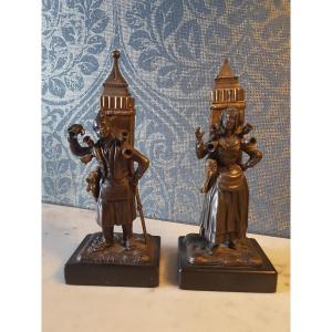 The Coconut Merchants Paris In Bronze.