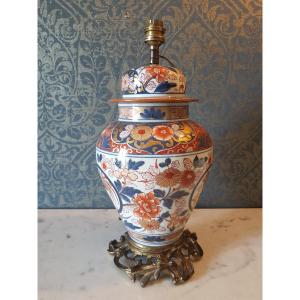 Imari Vase Lamp - Japan. 19th Century. 