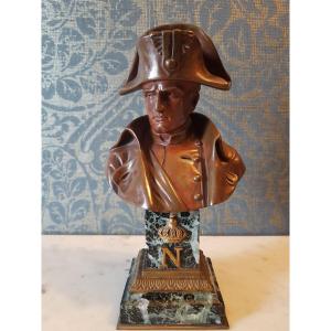 Bronze Sculpture Of Napoleon By Emile Pinedo.