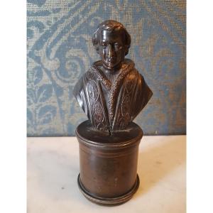 Bronze Sculpture Representing A Pope. France 19th Century.