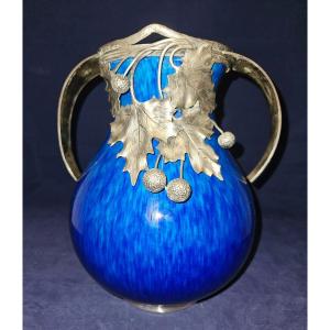 Large Paul Milet Ceramic Vase In Sèvres 1910. Art Deco