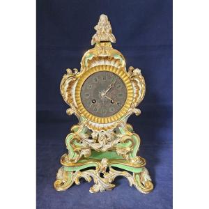 Porcelain Clock By Edouard Honoré In Paris, Restoration Period