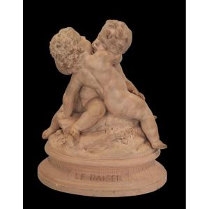 Group, Terracotta Sculpture After Berteault
