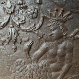 18th Century Cast Iron Fireplace Backplate