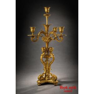 Chandelier - Bronze - H.picard - France - XIXth