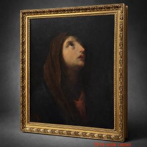 Painting - Oil On Canvas - Virgin - Italy - XIX Eme 
