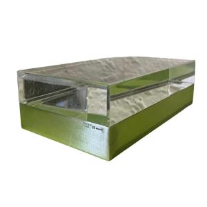 Box - Plexi And Silver Metal - L. Sabattini / Christofle - France - 20th Century 