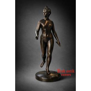Sculpture - Bronze - Diana The Huntress - Houdon - France - 19th Century