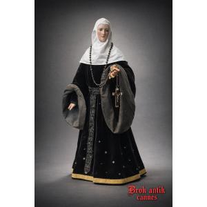 Sculpture - Wood - Saint Rita - Europe - 19th Century