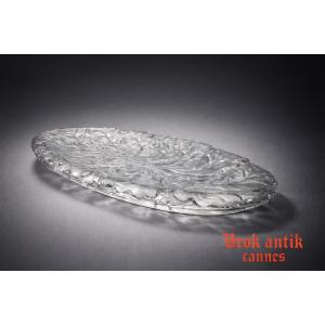 Large Bowl - Oak Leaves - Lalique - France - 20th Century