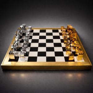 Modernist Chessboard - Metal - France - 20th Century 