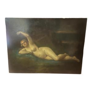 Painting - Oil On Canvas - Nude Woman - France - 19th Century 