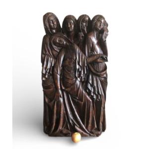 Pâmoison Of The Virgin Plaster Height 105cm France XXth