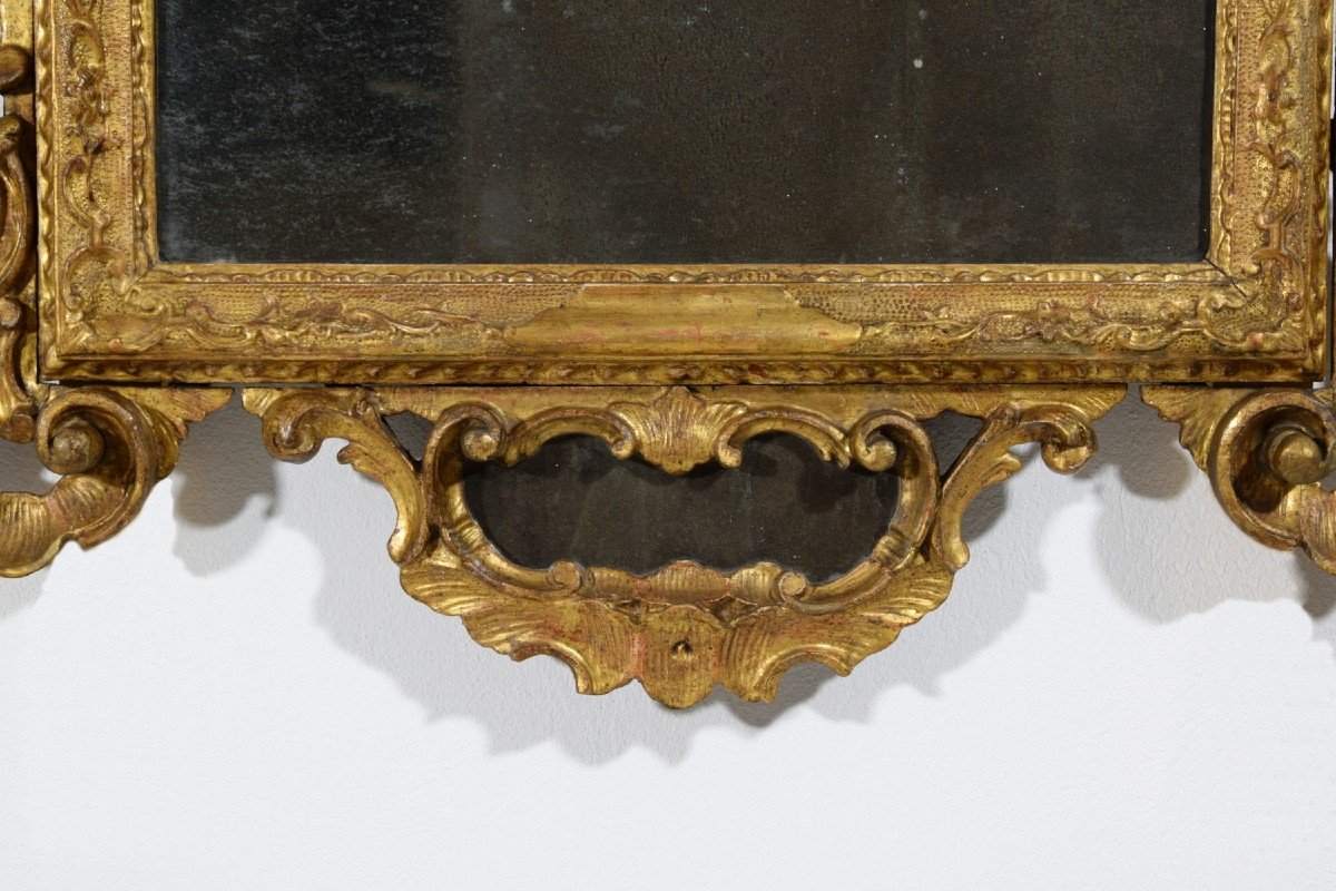 Specchiera in legno intagliato e dorato, Venezia, periodo barocchetto, seconda metà XVIII secolo-photo-5