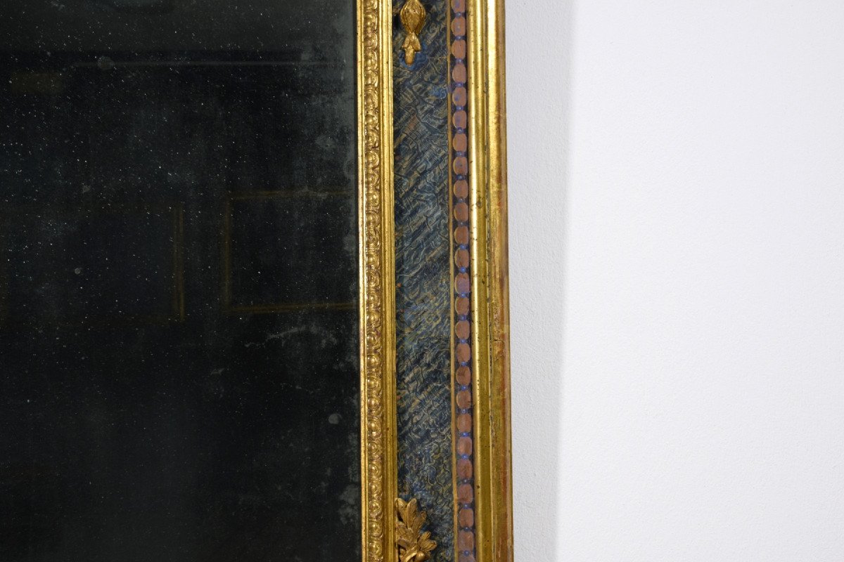 Specchiera barocca in legno intagliato e dorato, Italia, XVIII secolo LUIGI XIV-photo-4