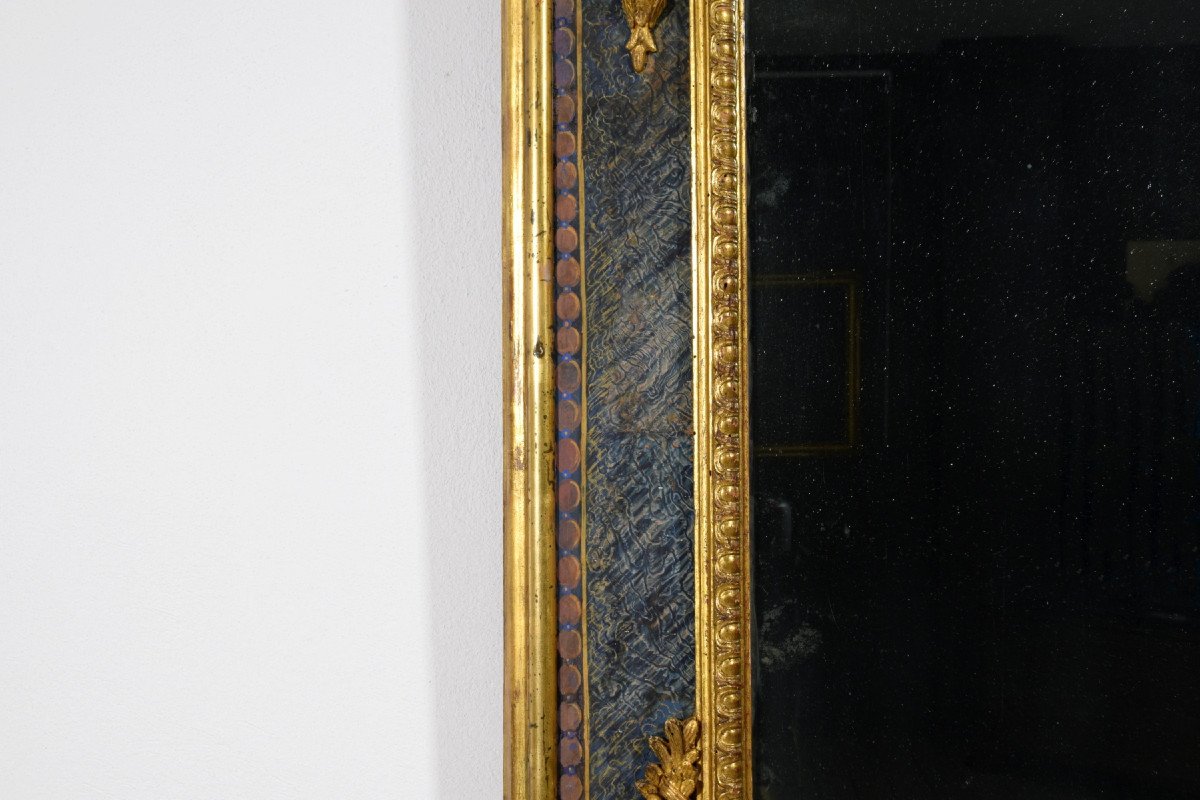 Specchiera barocca in legno intagliato e dorato, Italia, XVIII secolo LUIGI XIV-photo-5