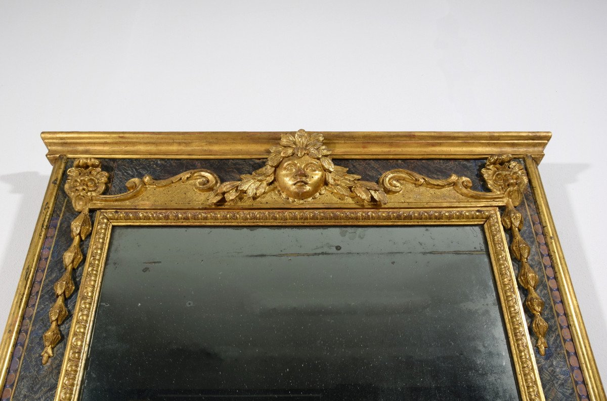 Specchiera barocca in legno intagliato e dorato, Italia, XVIII secolo LUIGI XIV-photo-6