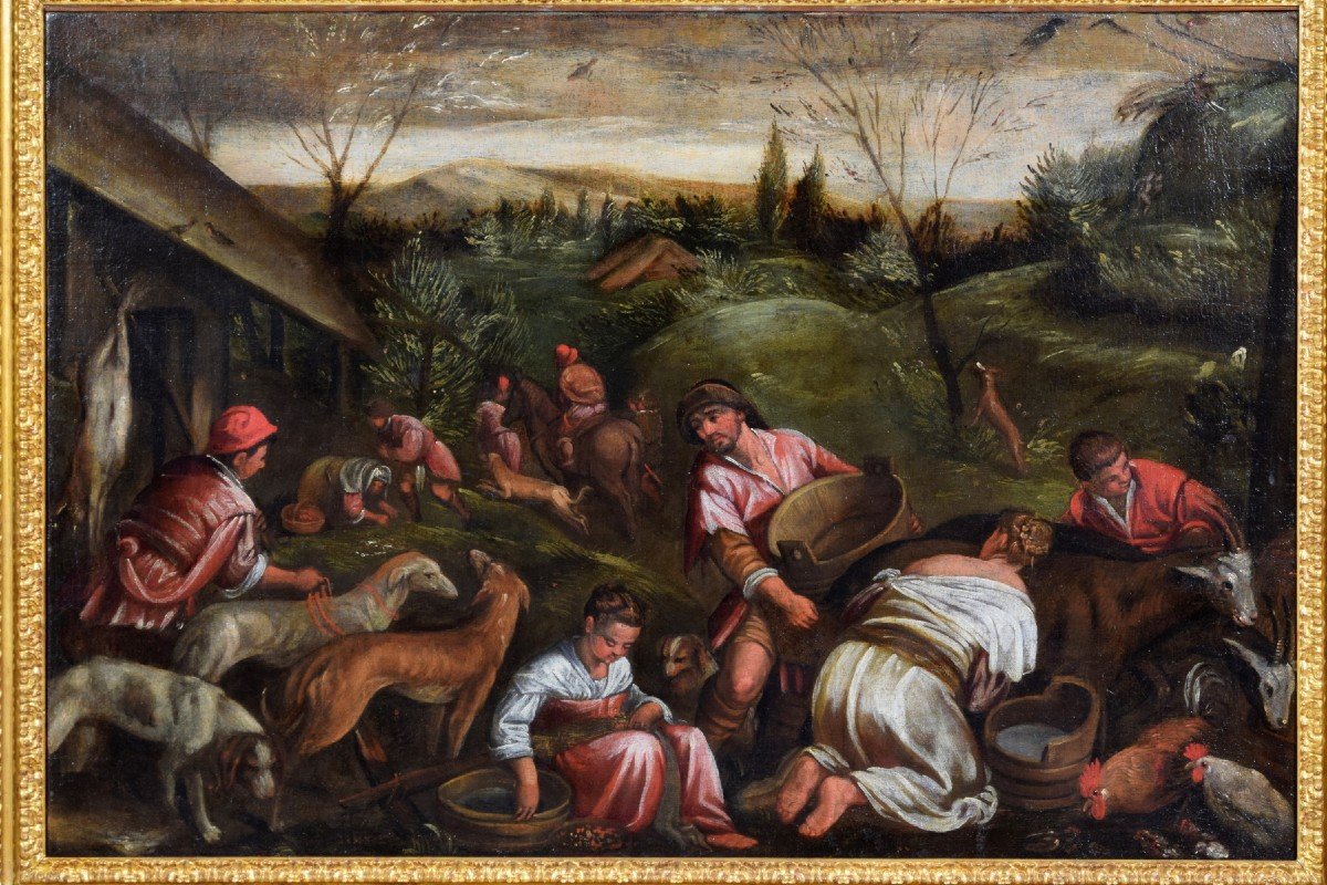Seguace di Jacopo Bassano, Allegoria della Primavera, XVII secolo-photo-1