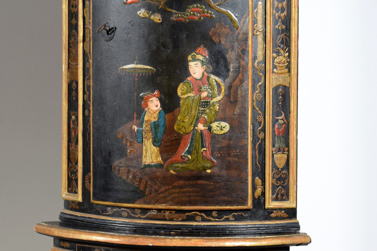 Coppia di angoliere in legno laccato a cineseria, Piemonte, metà XVIII secolo-photo-8