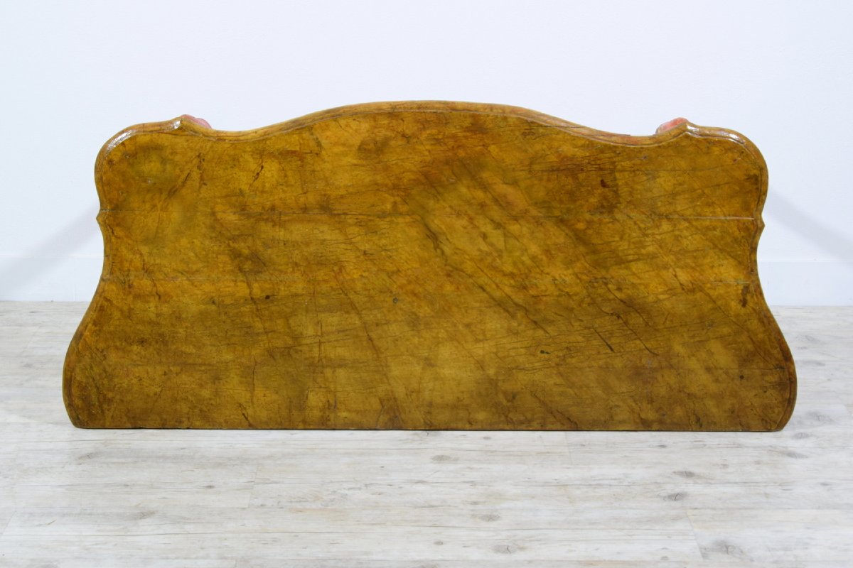 Consolle veneziana barocca in legno laccato rosso e dorato, XVIII secolo-photo-5