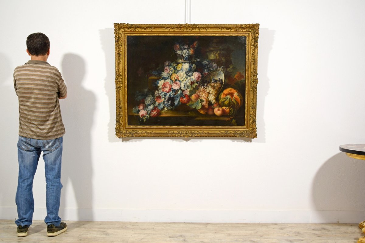 Michele Antonio Rapos (Torino 1733-1819), Natura morta di fiori e frutta -photo-6