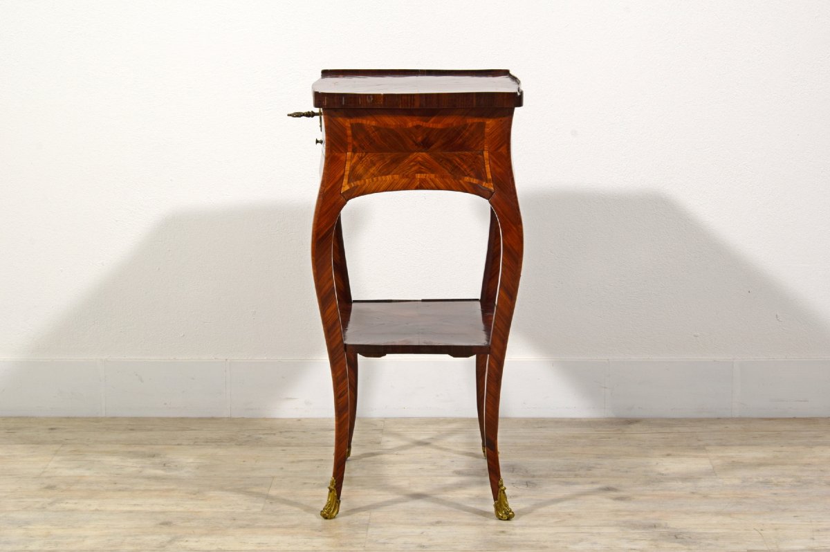 Tavolino da centro in legno lastronato, Genova, Epoca Barocchetto, metà XVIII secolo-photo-6