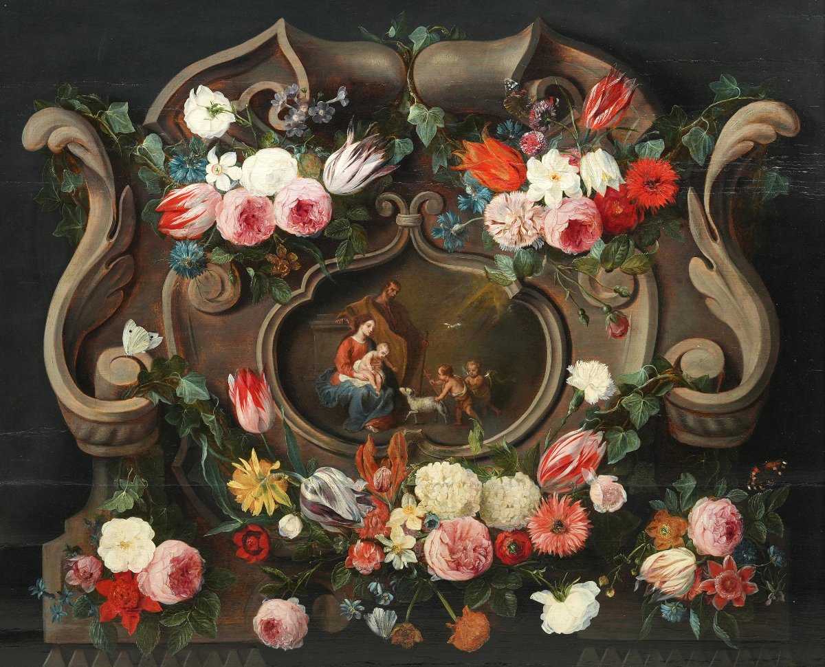 Jan van Kessel I e Jan van Balen, Natura morta, prima metà del XVII secolo-photo-2
