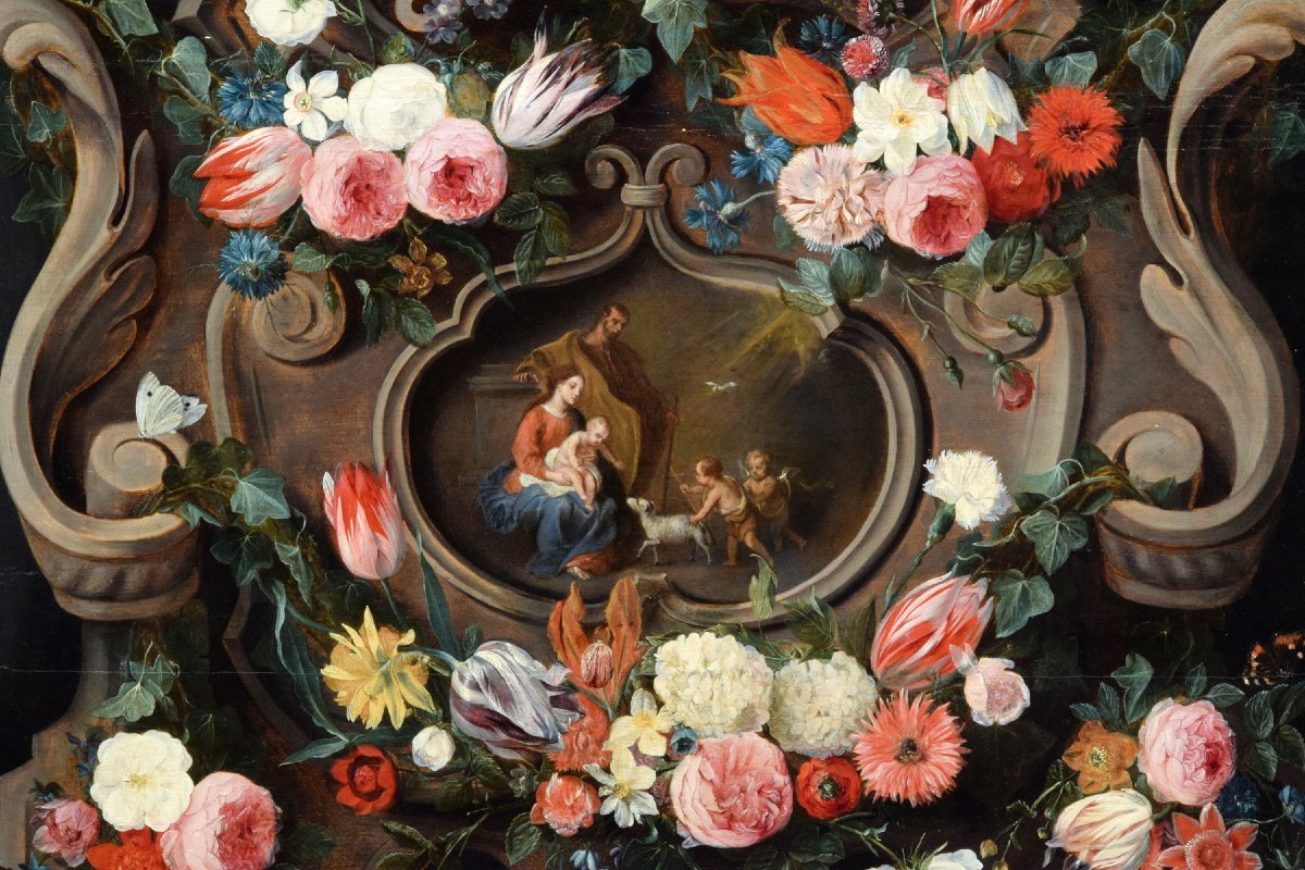 Jan van Kessel I e Jan van Balen, Natura morta, prima metà del XVII secolo-photo-2