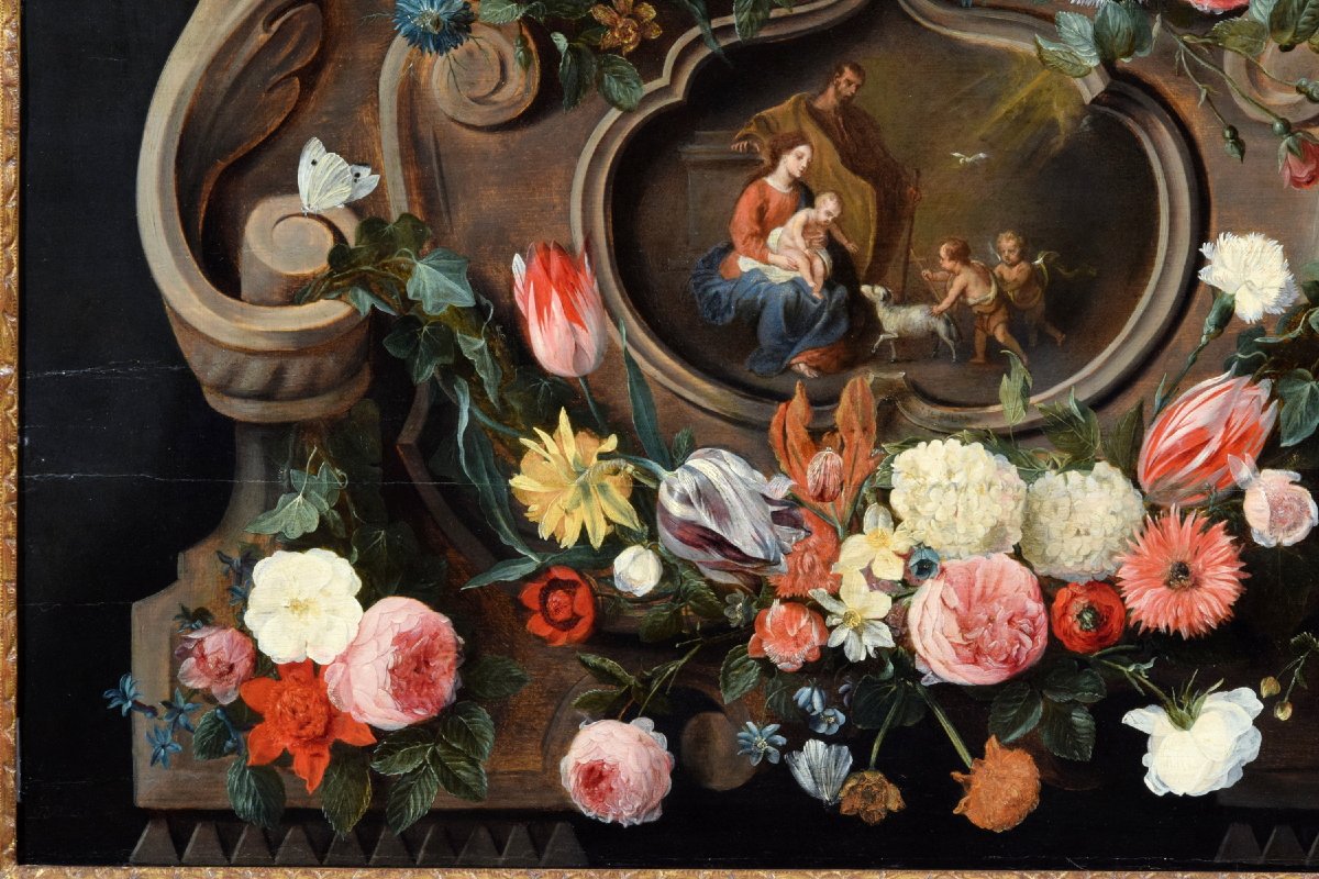Jan van Kessel I e Jan van Balen, Natura morta, prima metà del XVII secolo-photo-3