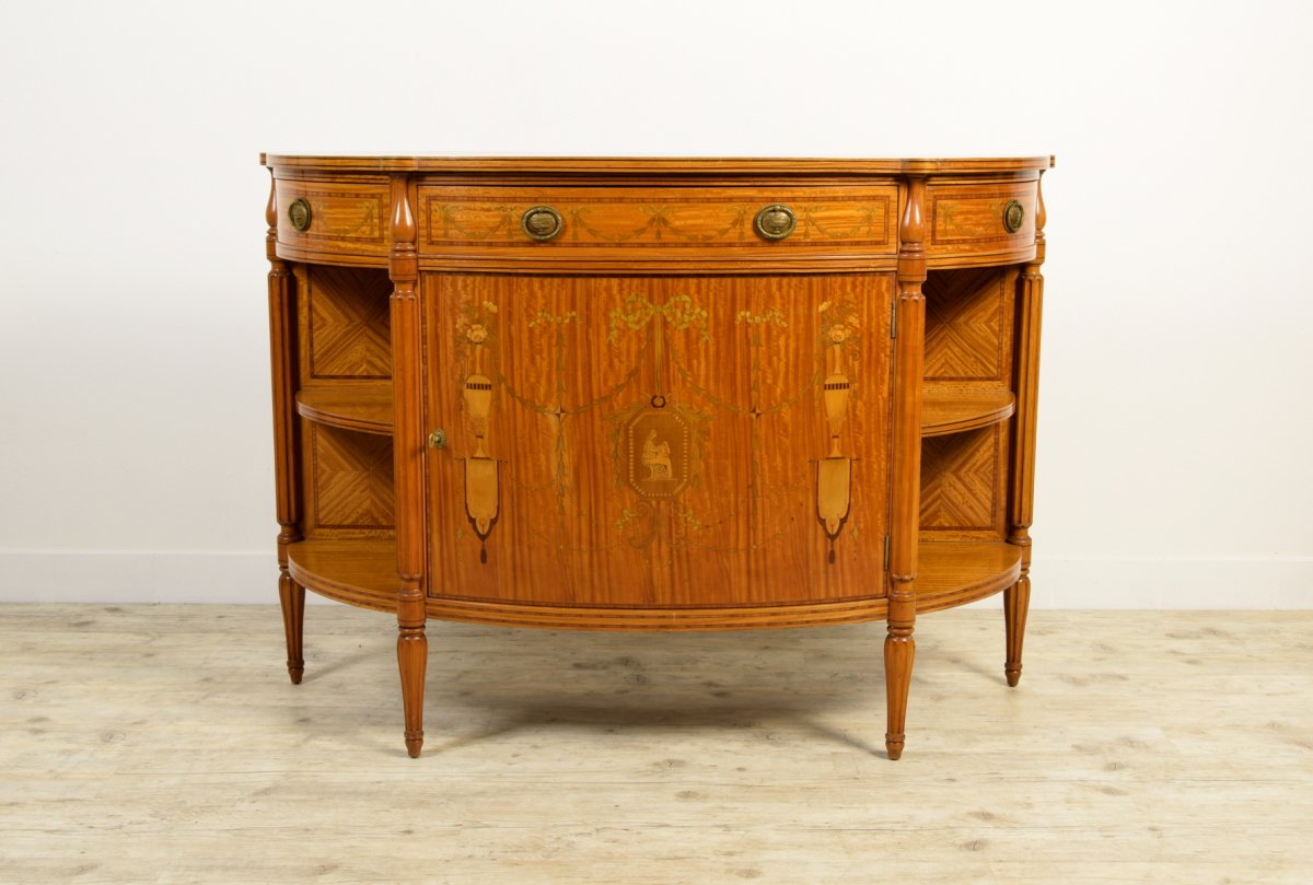 Buffet Desserte à Demi-lune