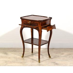Tavolino da centro in legno lastronato, Genova, Epoca Barocchetto, metà XVIII secolo
