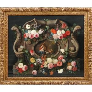 Jan van Kessel I e Jan van Balen, Natura morta, prima metà del XVII secolo