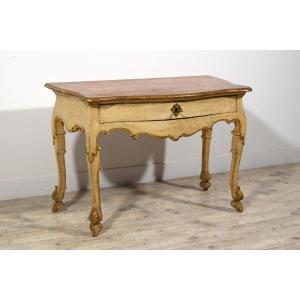 Consolle in legno laccato e dorato, Marche, primi anni del XVIII secolo, Epoca barocca