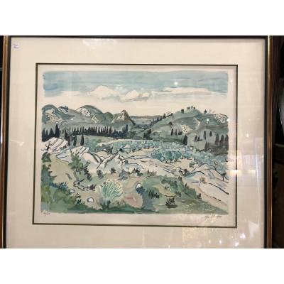 Yves Brayer Litograph