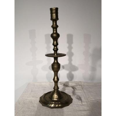 Big Bronze Candelstick 17ème Century