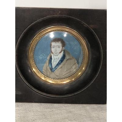 Miniature Man Early 19th Century.